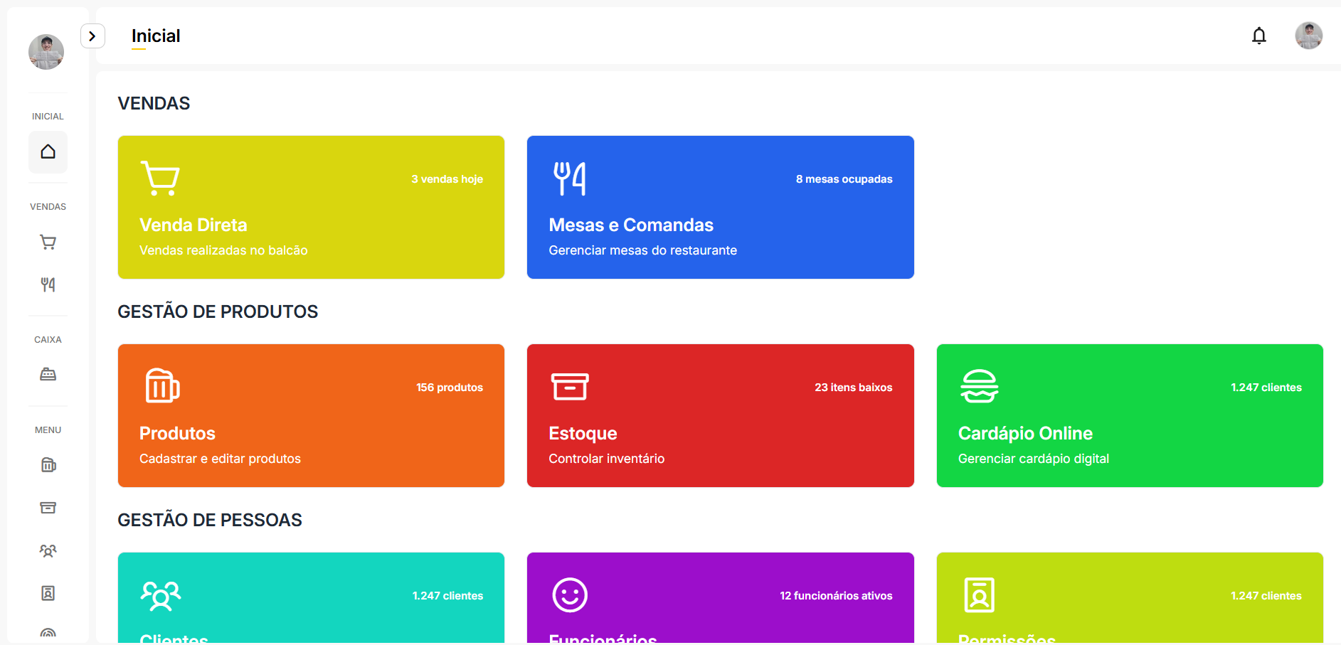 Dashboard do Xtema